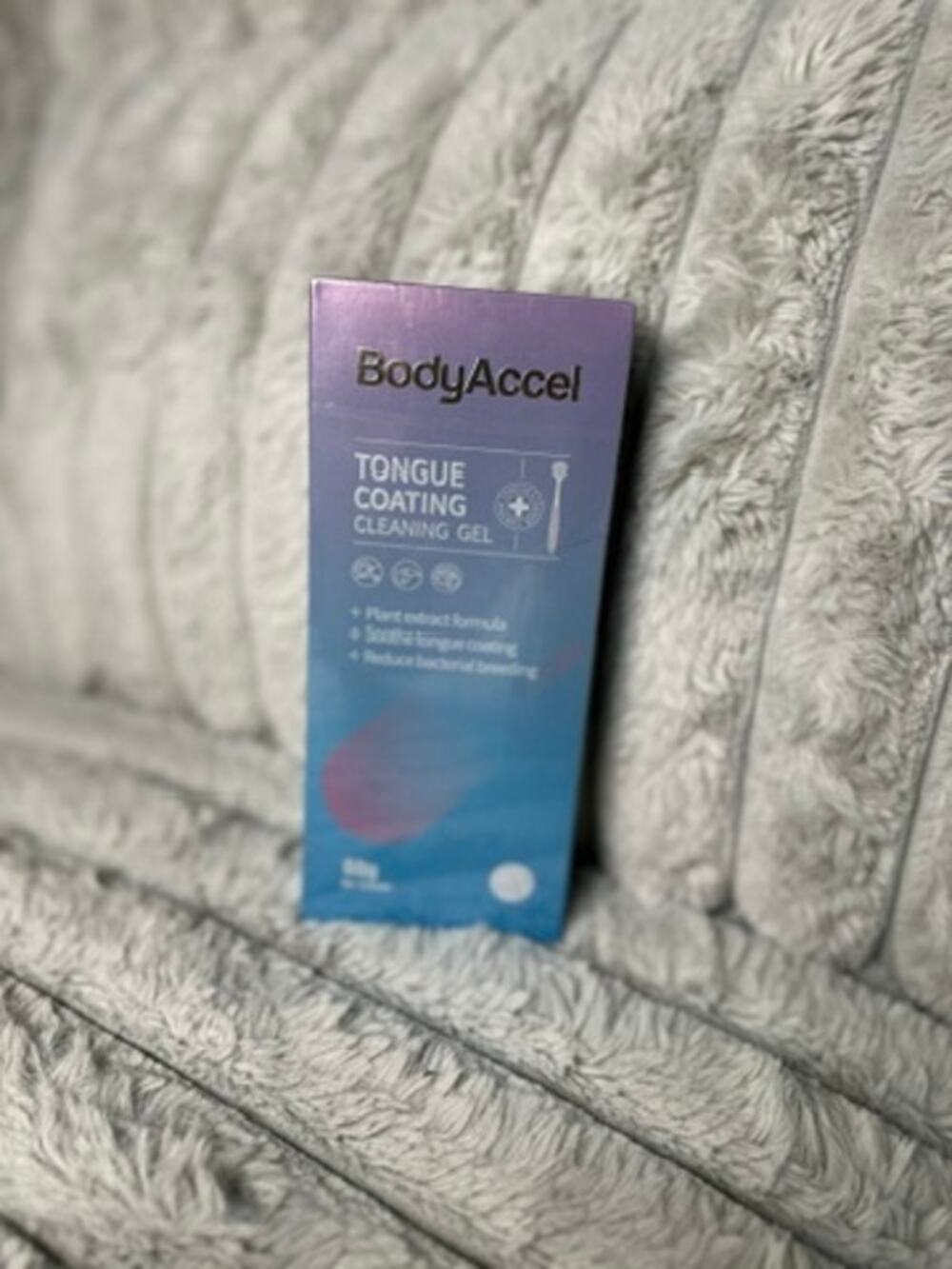 BodyAccel Tongue Coating Cleaning Gel 60g Scraper Oral Care Kit NEW SEALED